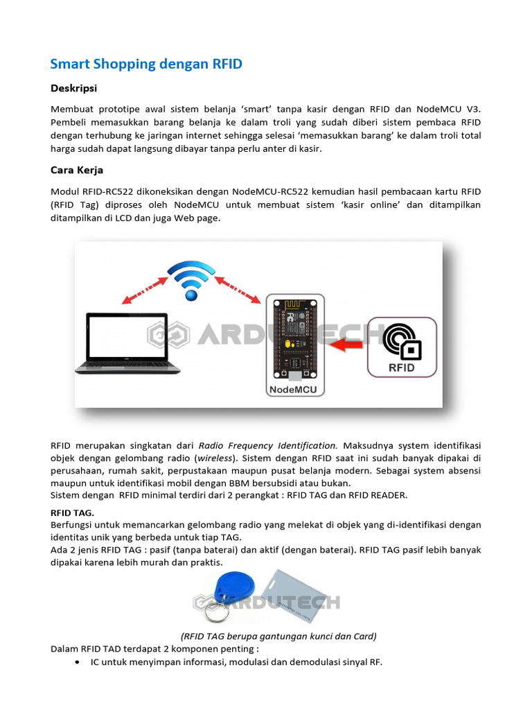 Smart Shopping Cart RFID tanpa Kasir | PDF