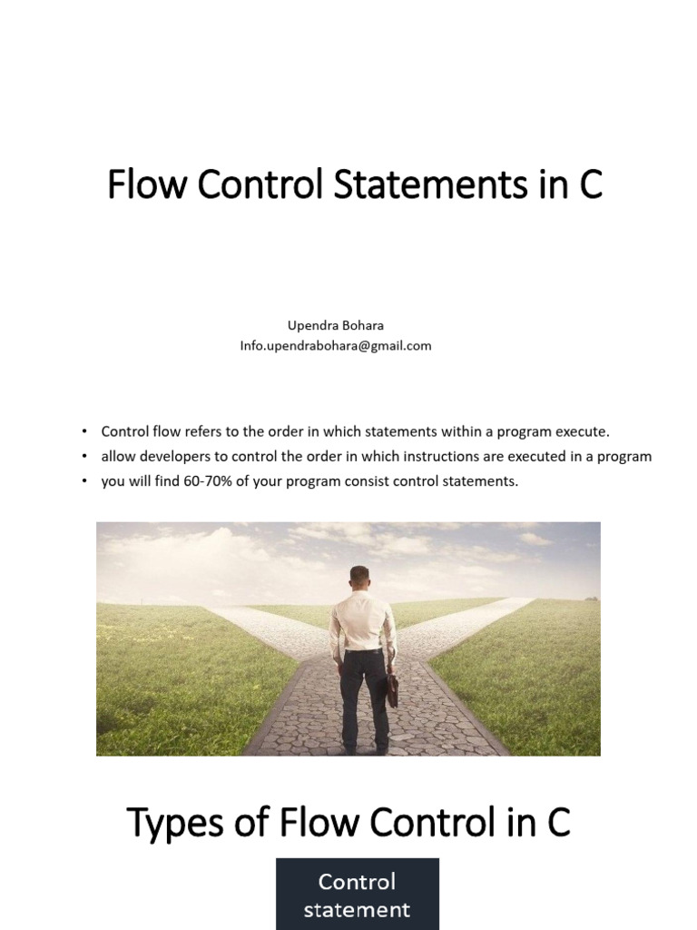 CH - 4 Flow Control Statements in C | PDF | Control Flow | Computer Science