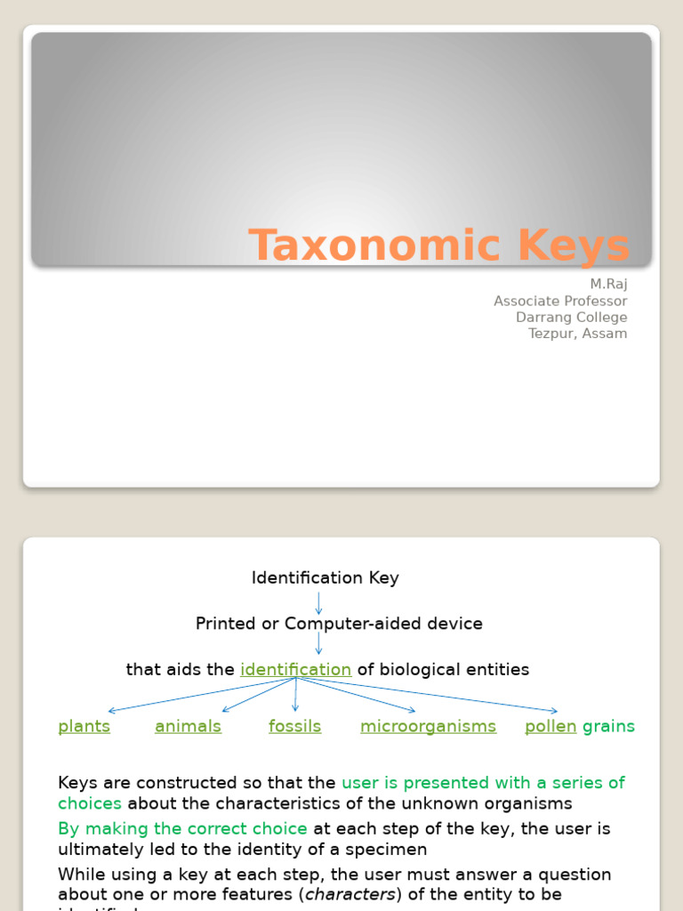 Taxonomickeys-160713074030 (2) 2 | PDF | Biology