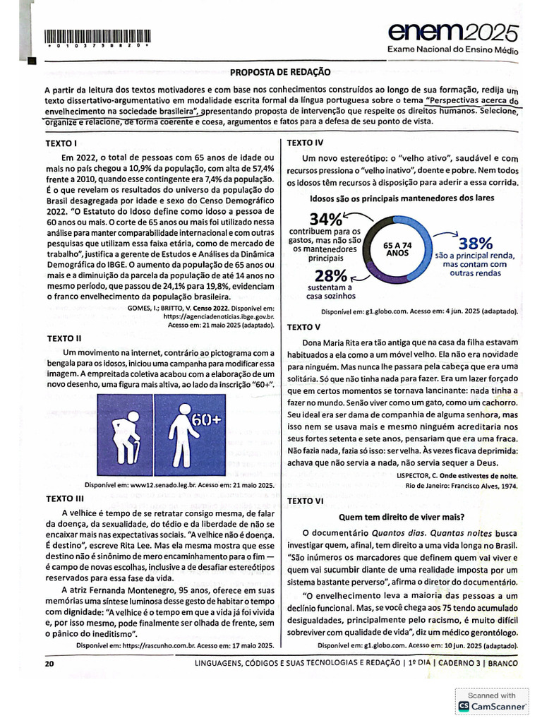 Proposta Enem 2025 | PDF