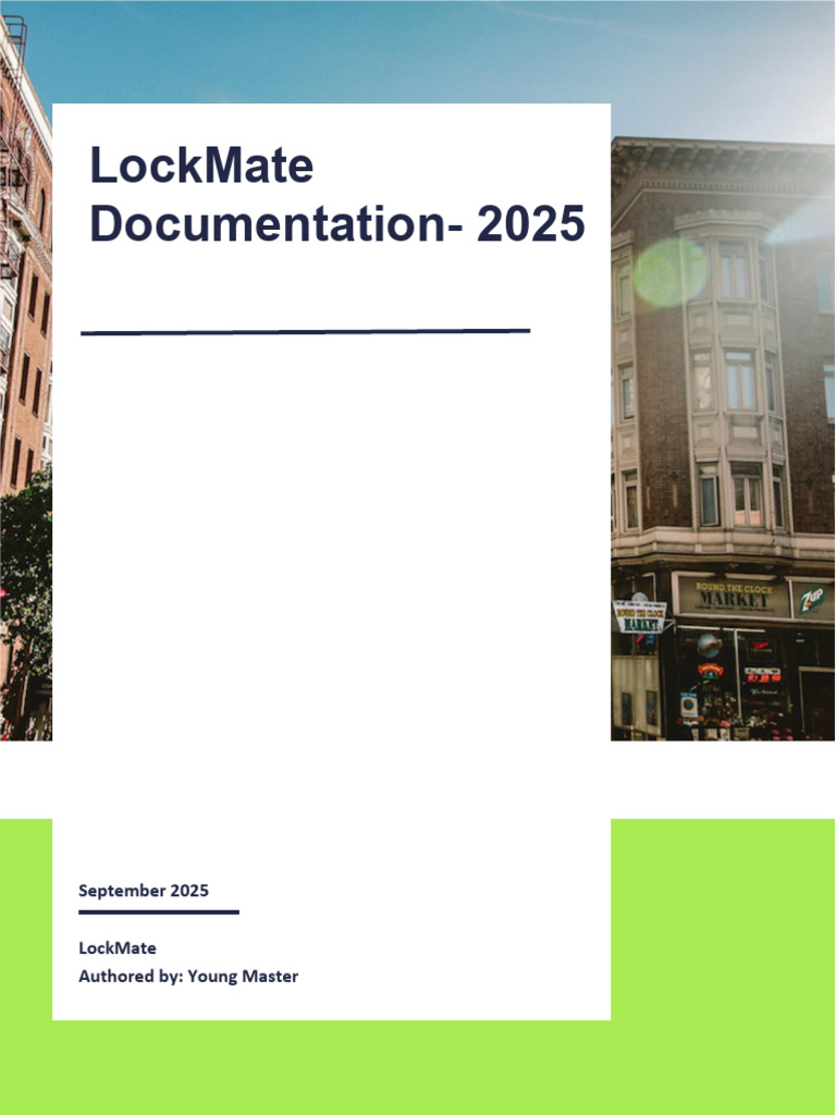 LockMate Security App Documentation | PDF | Authentication | Password
