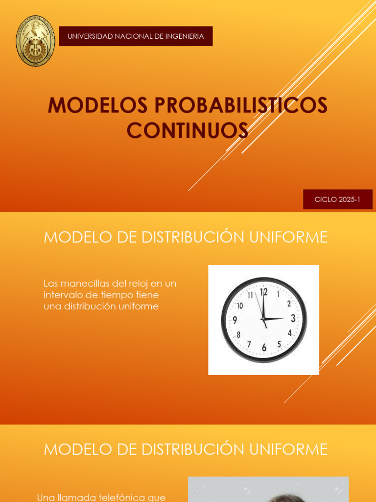 Modelos Probabilísticos Continuos en Estadística | PDF | Función de ...