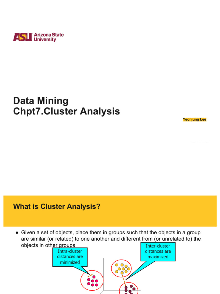 Chap7 Basic Cluster Analysis1 | PDF