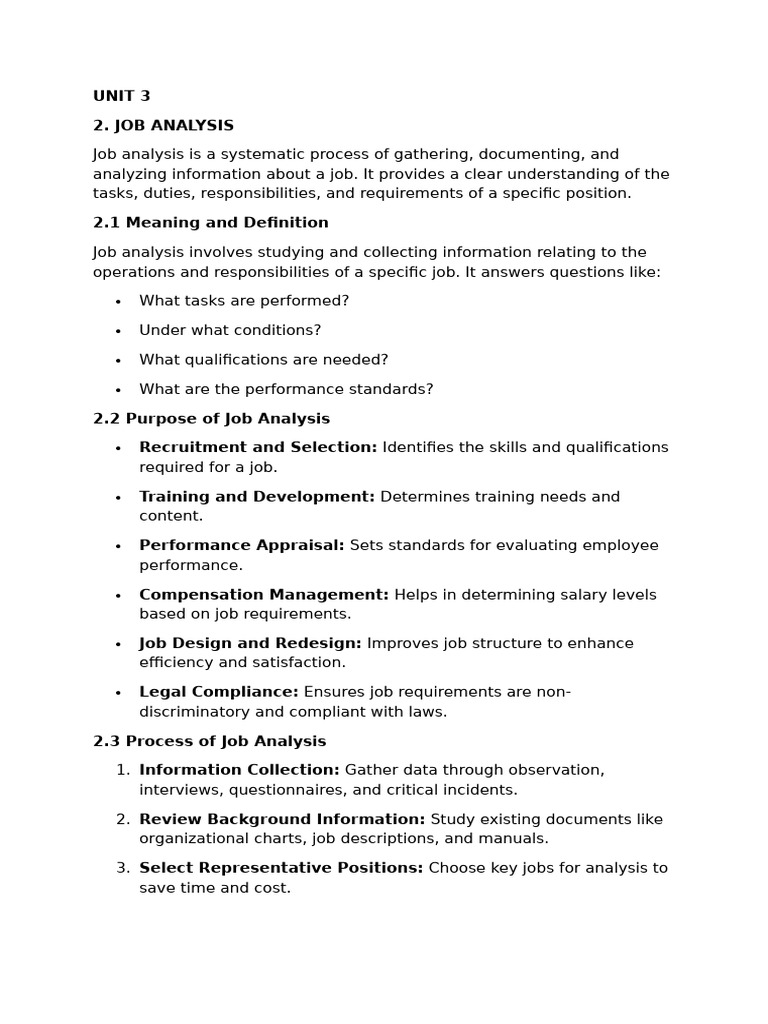Comprehensive Guide to Job Analysis | PDF | Motivation | Motivational