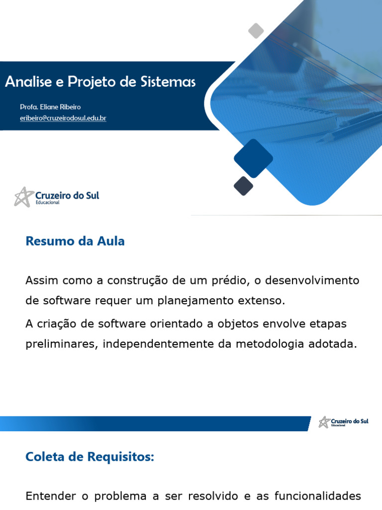 Análise e Projeto de Sistemas de Software | PDF | Linguagem de ...