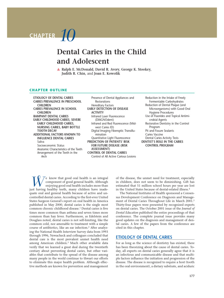 Understanding Dental Caries in Children | PDF | Tooth Enamel | Human Tooth