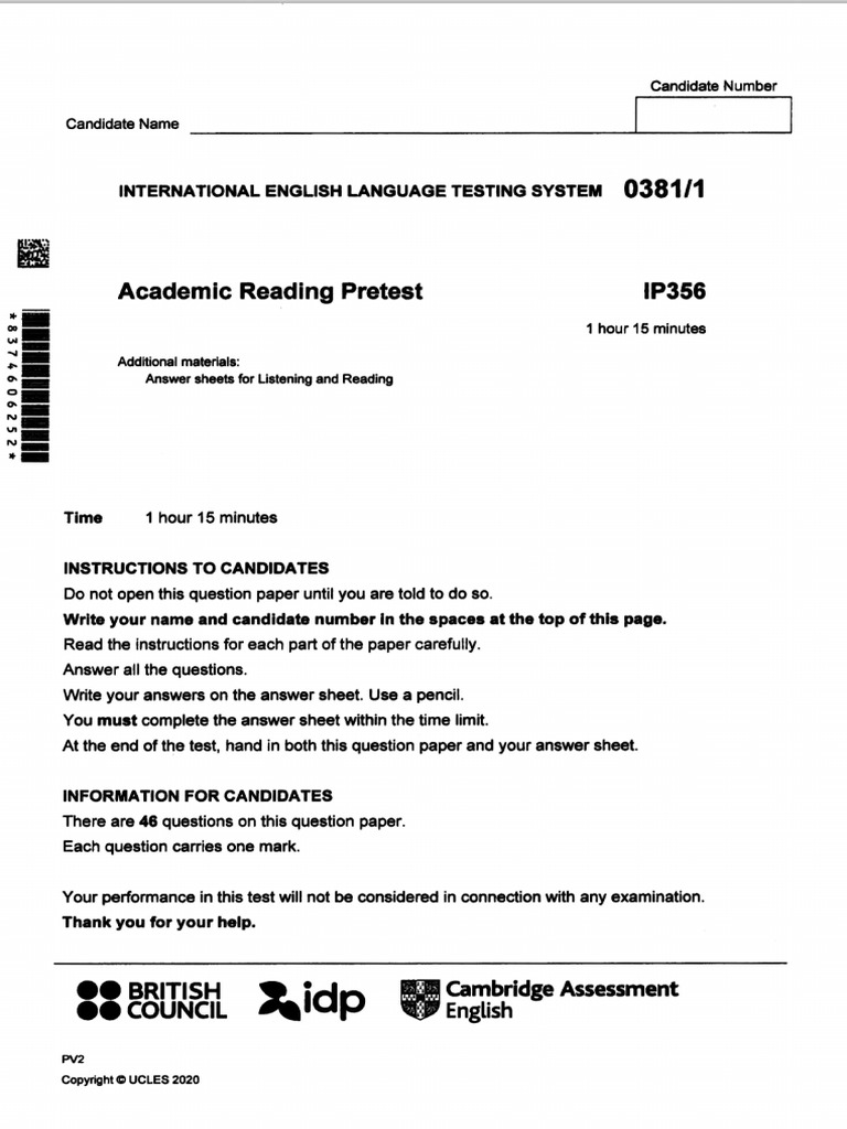 Real Exam Papers (Live Lessons) 1 | PDF
