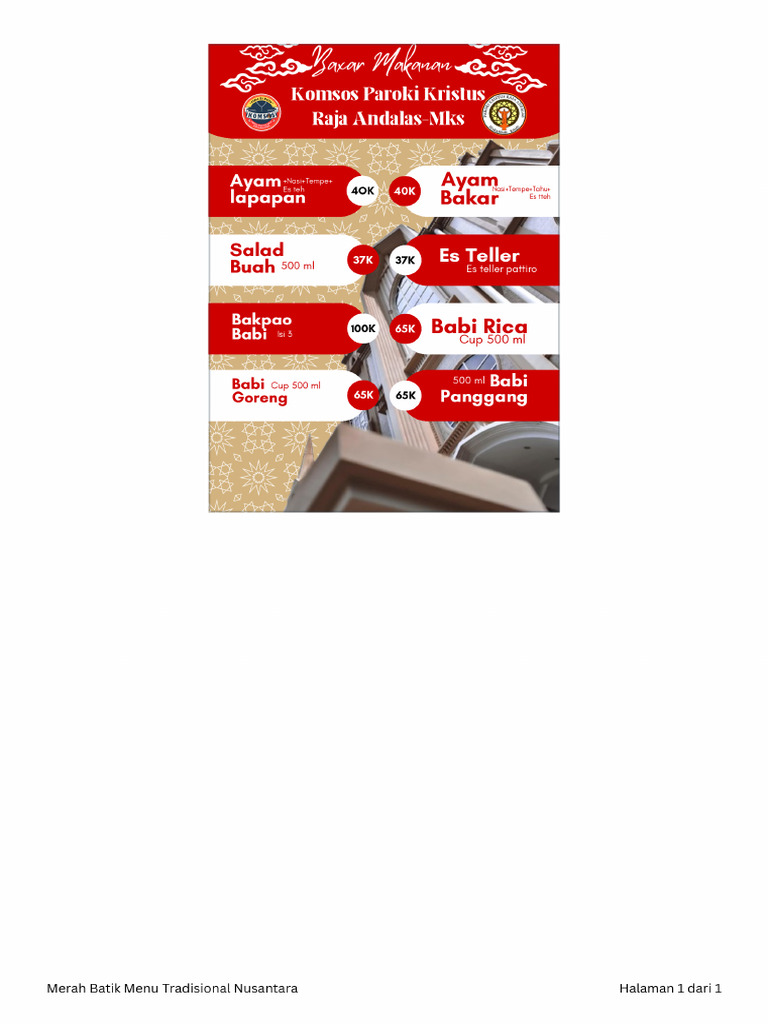 Merah Batik Menu Tradisional Nusantara - 20250830 - 175424 - 0000 | PDF