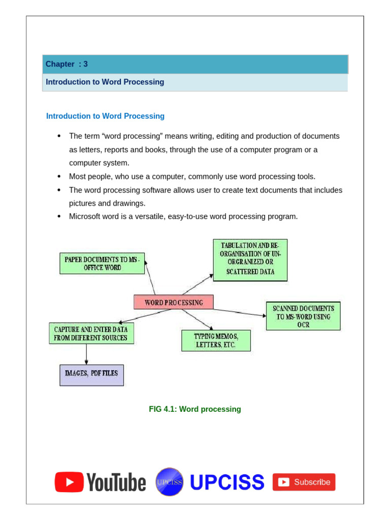 Word Processing Basics with MS Word | PDF | Microsoft Excel | Spreadsheet