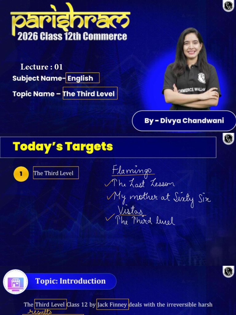 The Third Level 01 Class Notes | PDF