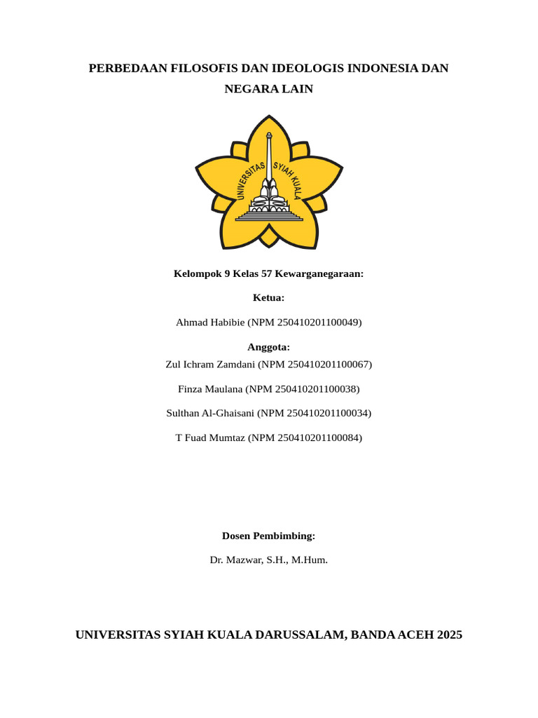 Filosofi dan Ideologi Indonesia vs Negara Lain | PDF