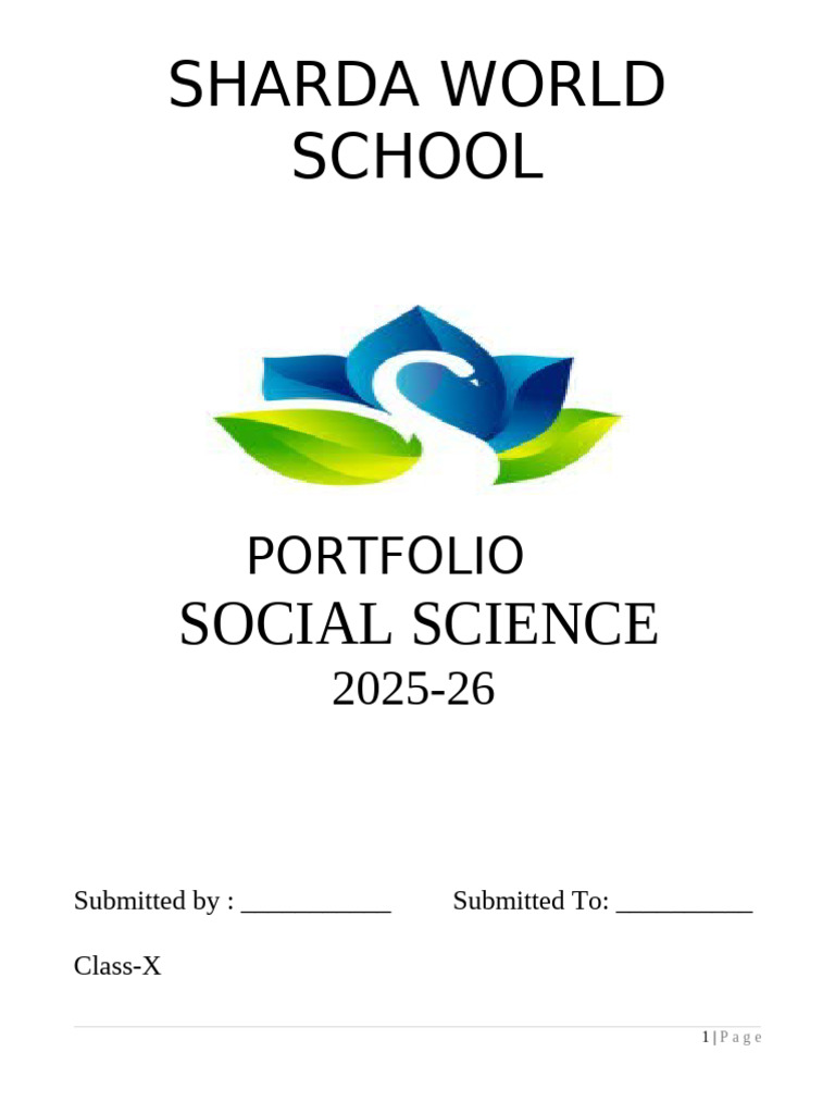 Social Science Practical Guide 2025-26 | PDF