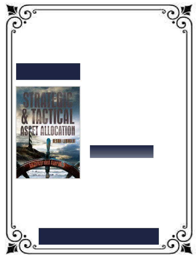 Strategic and Tactical Asset Allocation Henrik Lumholdt Ebook No ...