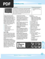 Simatic S7-200 Micro PLC: Ordering Information Description