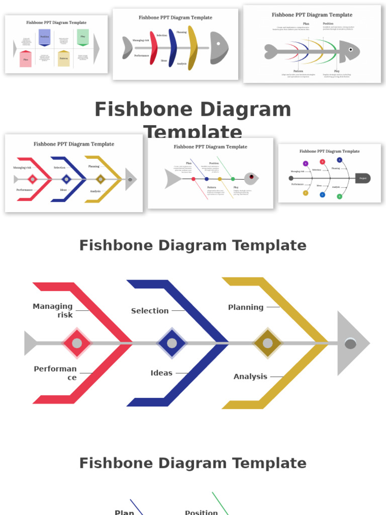 Fishbone Diagram Template for Business Strategy | PDF | Software ...