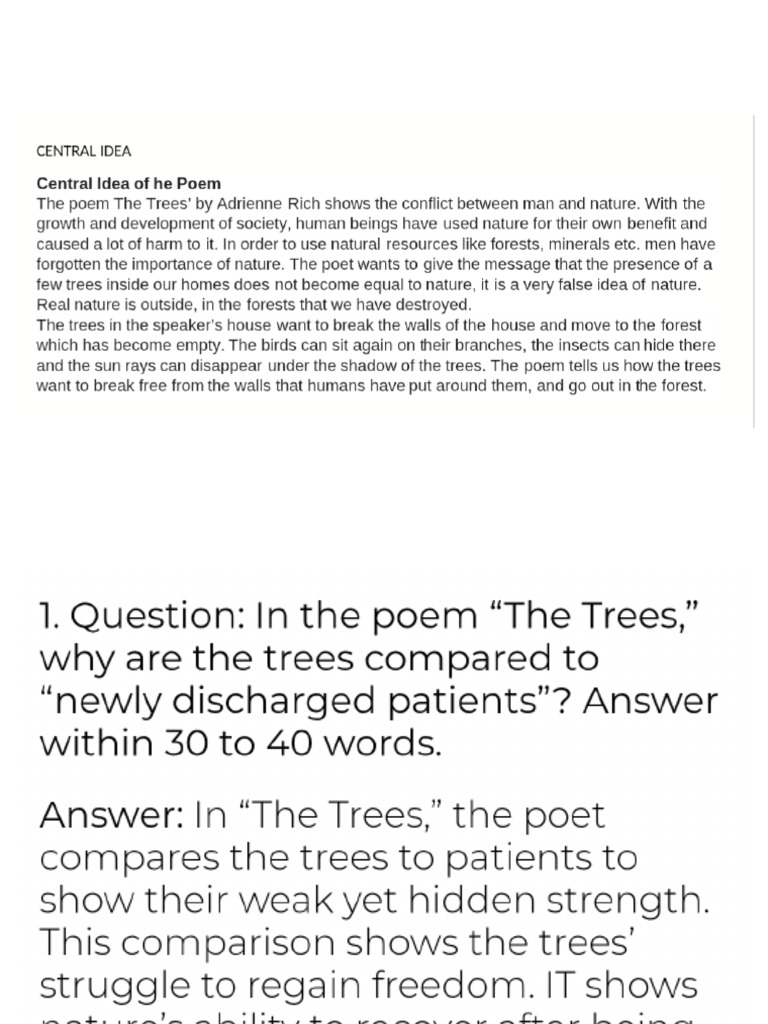 THE TREES | PDF
