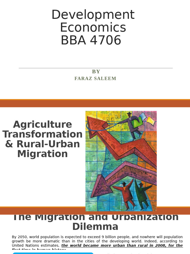 Urbanization and Rural-Urban Migration | PDF | Unemployment | Human ...