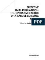 Effective Thermal Insulation - The Operative Factor of A Passive Building Model