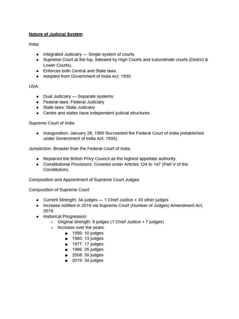 Overview of India's Judicial System | PDF | Jurisdiction | Appeal
