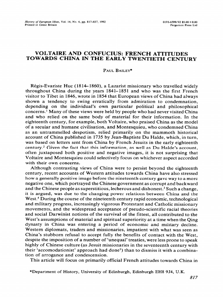 French Views on China, 1900-1920 | PDF | Imperialism | China
