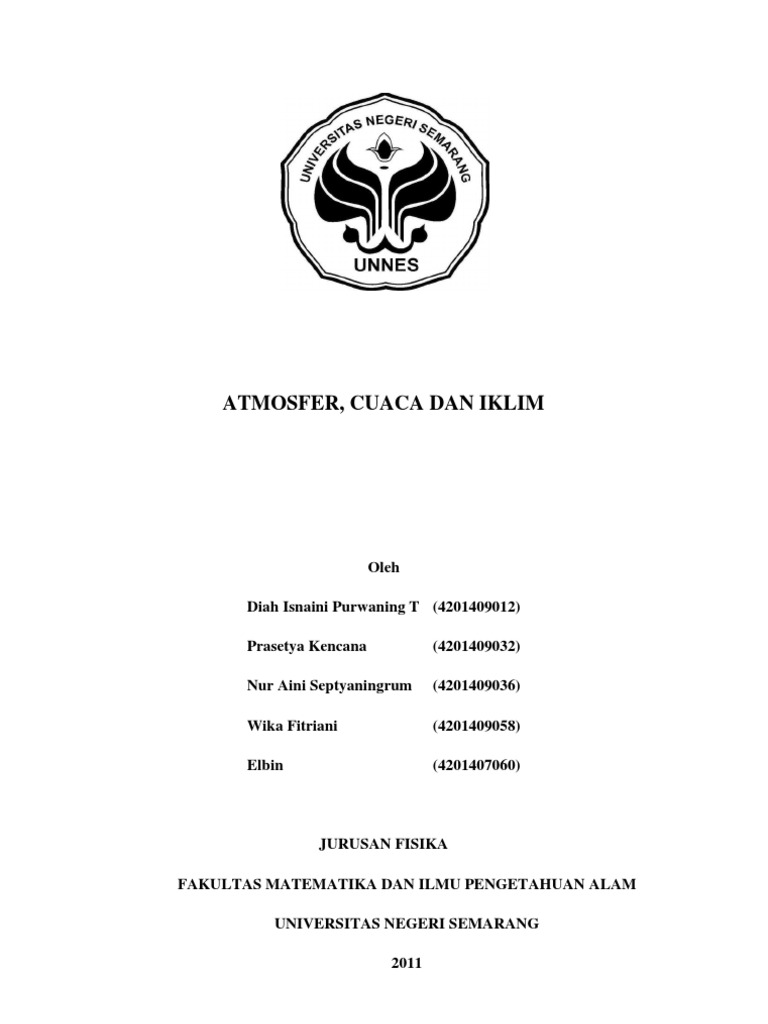 makalah atmosfer