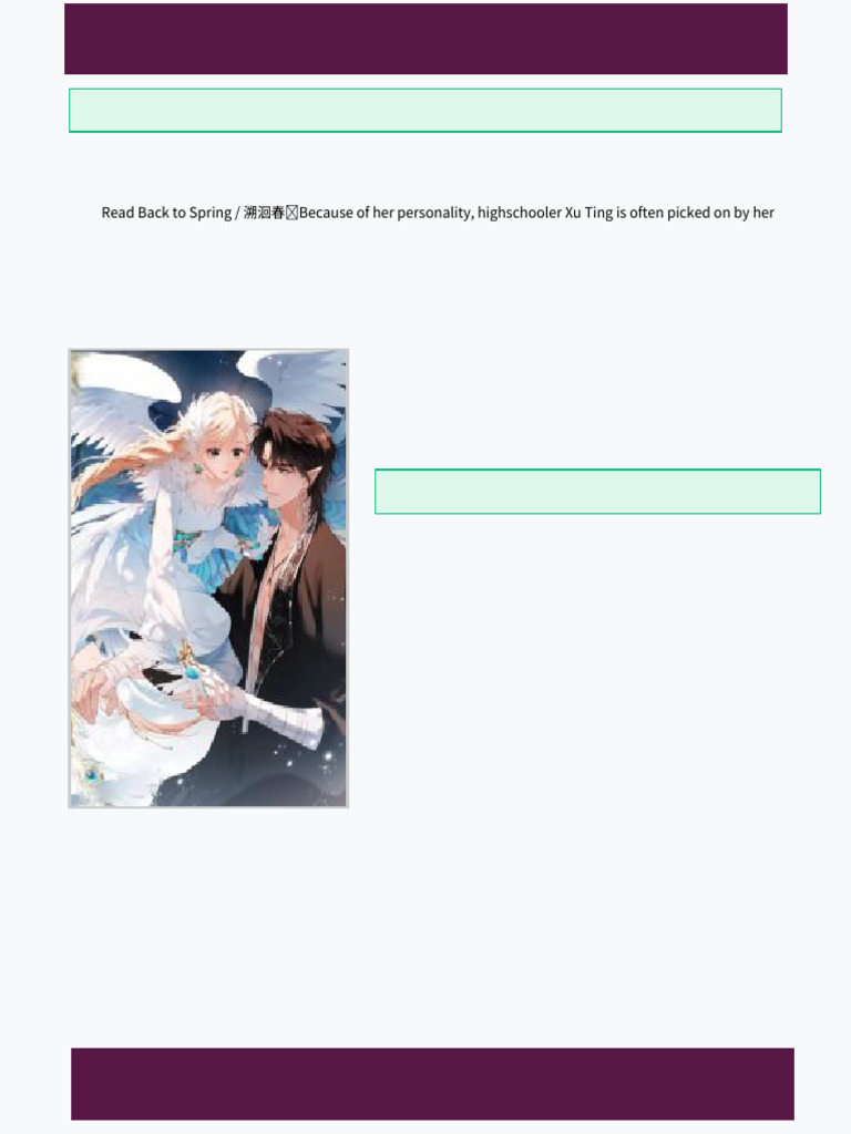Back To Spring Chapter 61 Newly Updated Manga Chapters | PDF