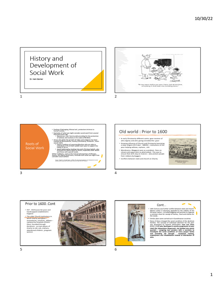 History of Social Work Development | PDF | Poverty | Poverty & Homelessness