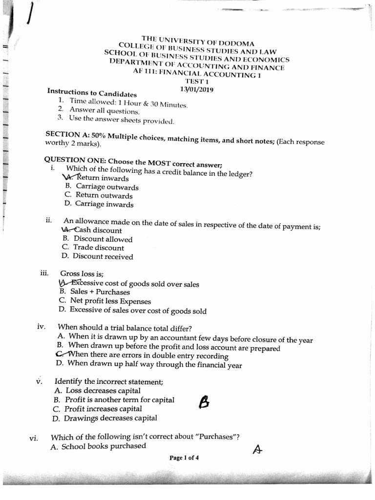 Af 111past Paper | PDF