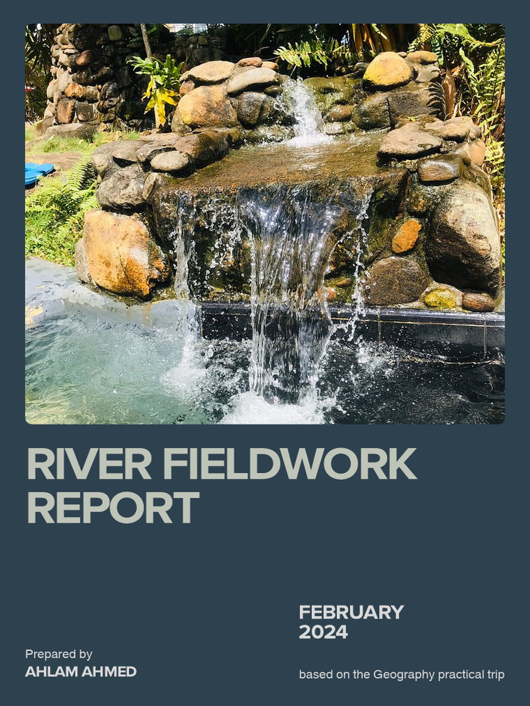 River Fieldwork Report: Downstream Analysis | PDF | Sampling ...