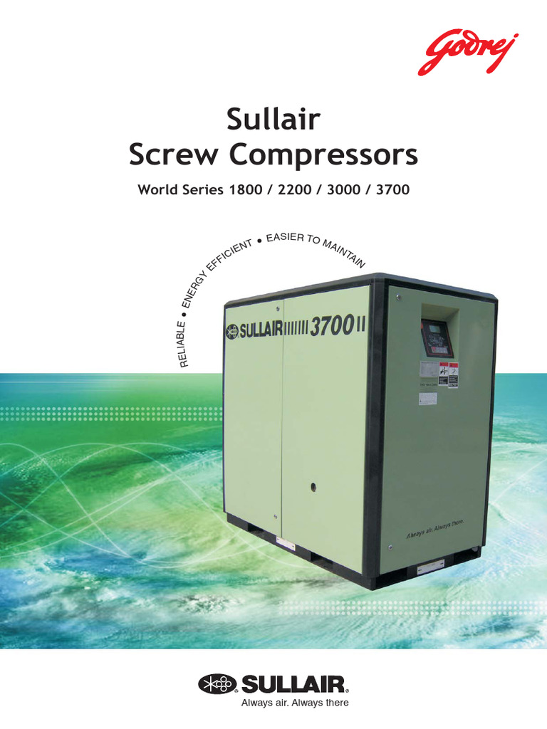 Sullair Screw Compressors Overview | PDF | Gas Technologies | Energy ...