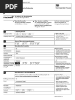 AP01 Form: Director Appointment Guide | PDF | Government
