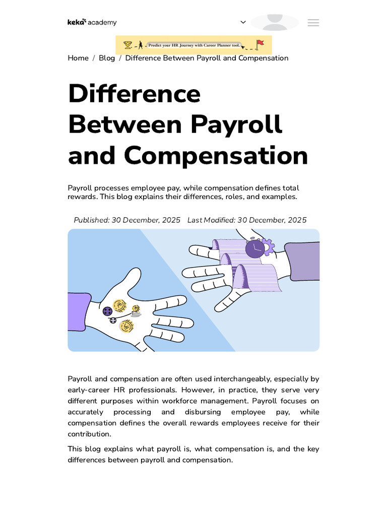 Payroll vs. Compensation Explained | PDF | Payroll | Salary