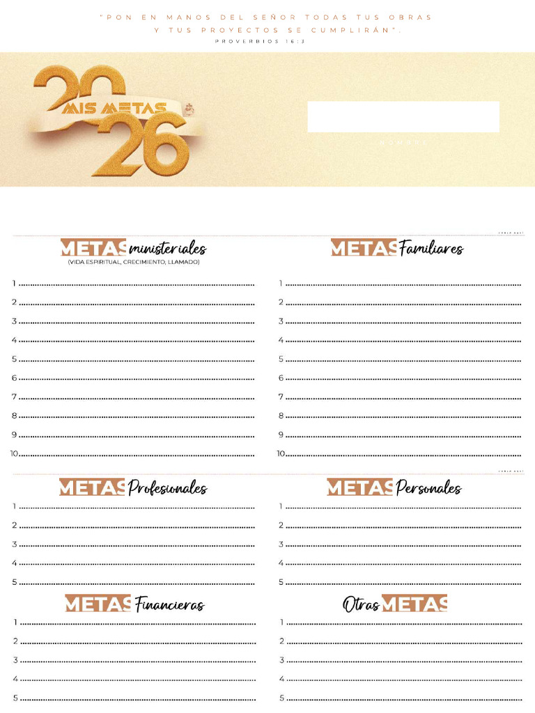 METAS 2026 Oficial | PDF