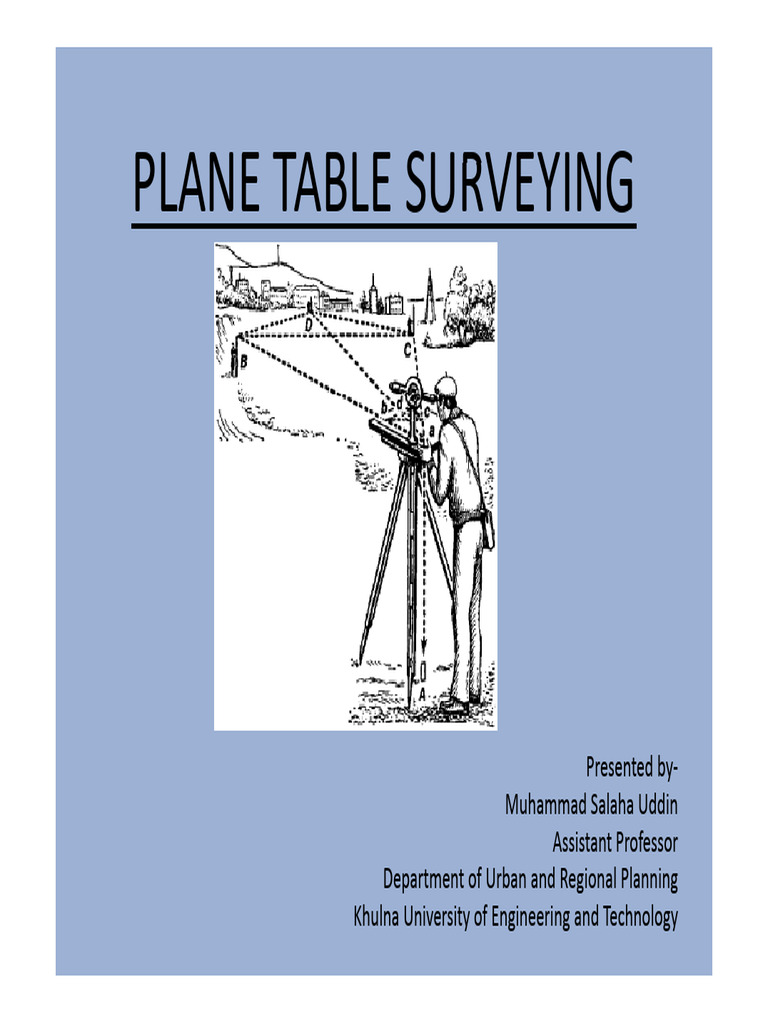 Plane Table Surveying Techniques | PDF | Surveying | Equipment