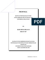 Proposal Penyelesaian Studi