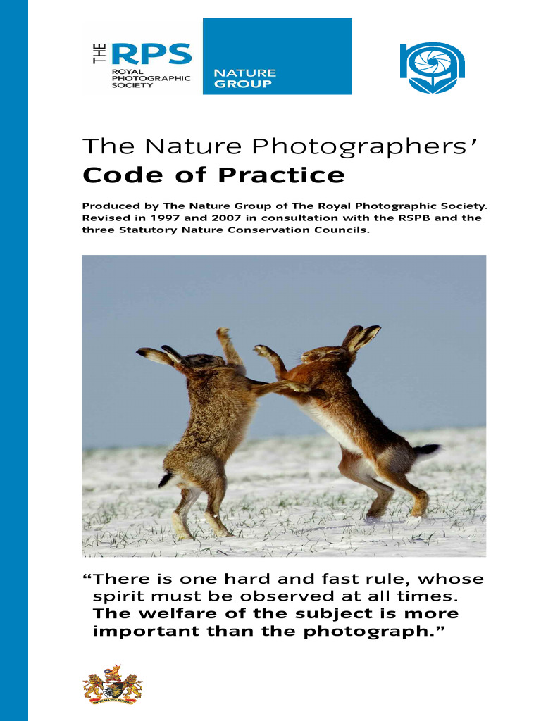 Nature Photography Code of Practice | PDF | Birds | Habitat