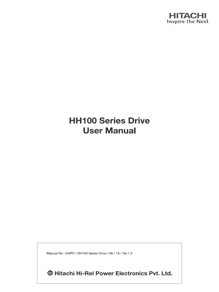 HH100 Series Drive Manual | PDF