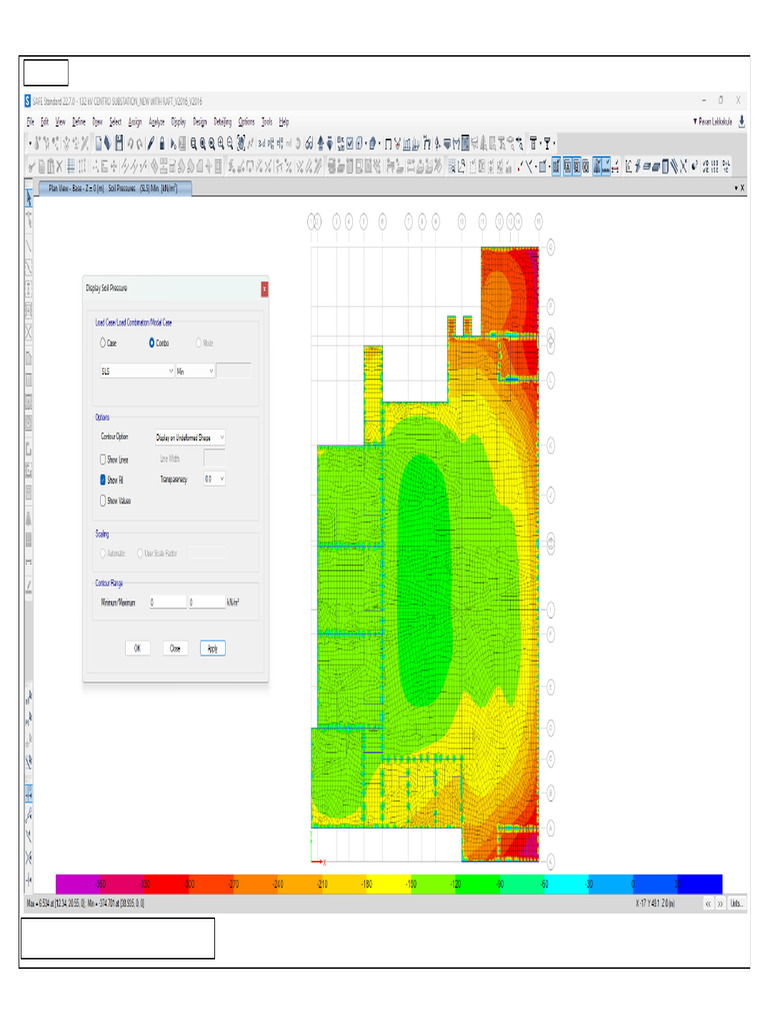 Base Pressure Contour For CENTRO Substation | PDF