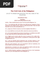 Republic Act No. 386 - The New Civil Code of The Philippines - Full Text