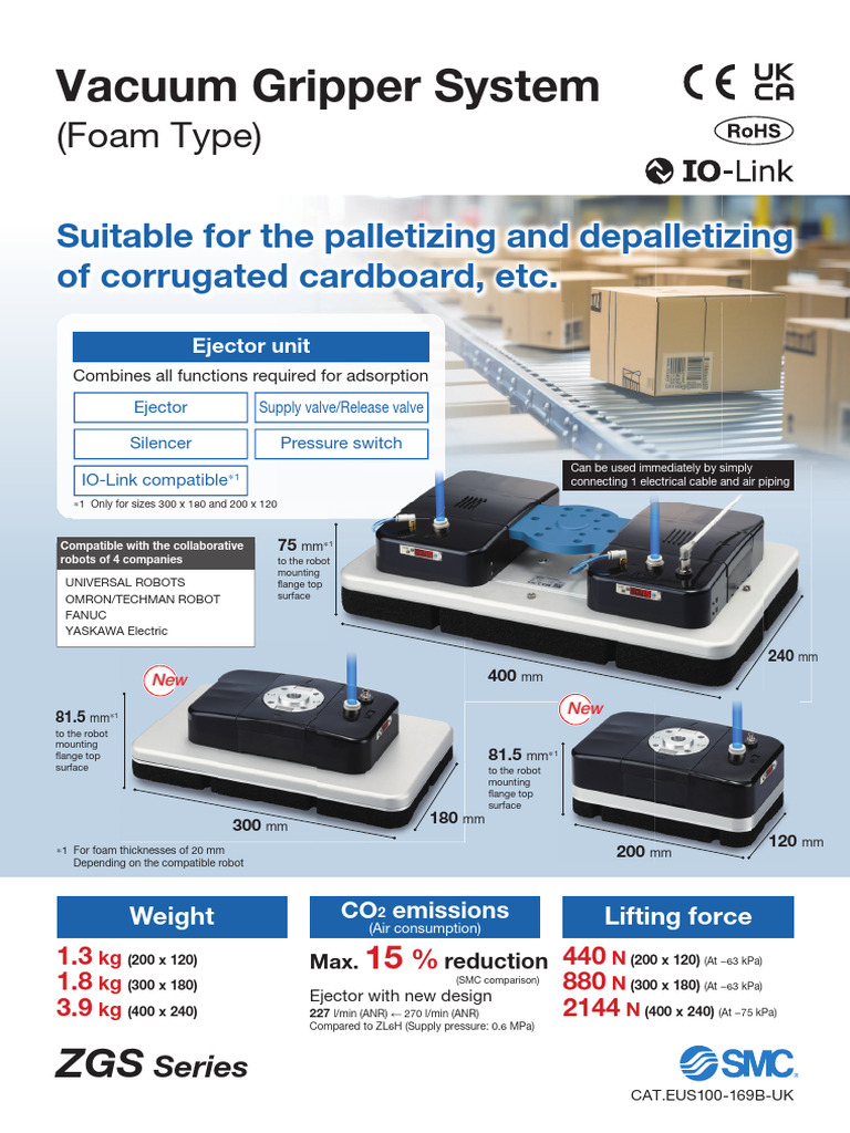 Vacuum Gripper System ZGS Series Overview | PDF | Vacuum | Pressure