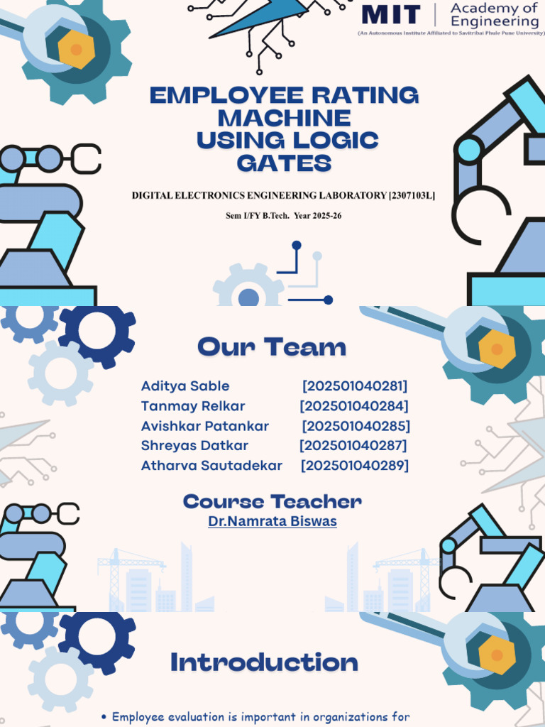 Blue Modern Robotics Automation Engineering Group Project Presentation ...
