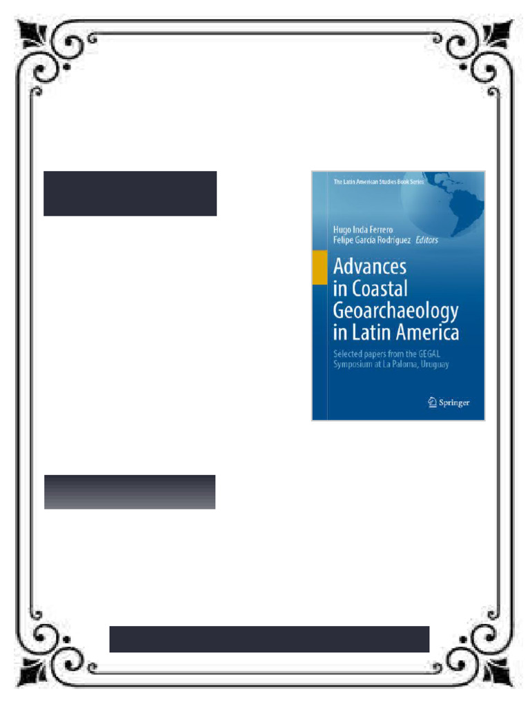Advances in Coastal Geoarchaeology in Latin America Selected papers ...