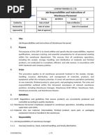 Storeman Duties and Responsibilities | PDF | Warehouse | Delivery ...