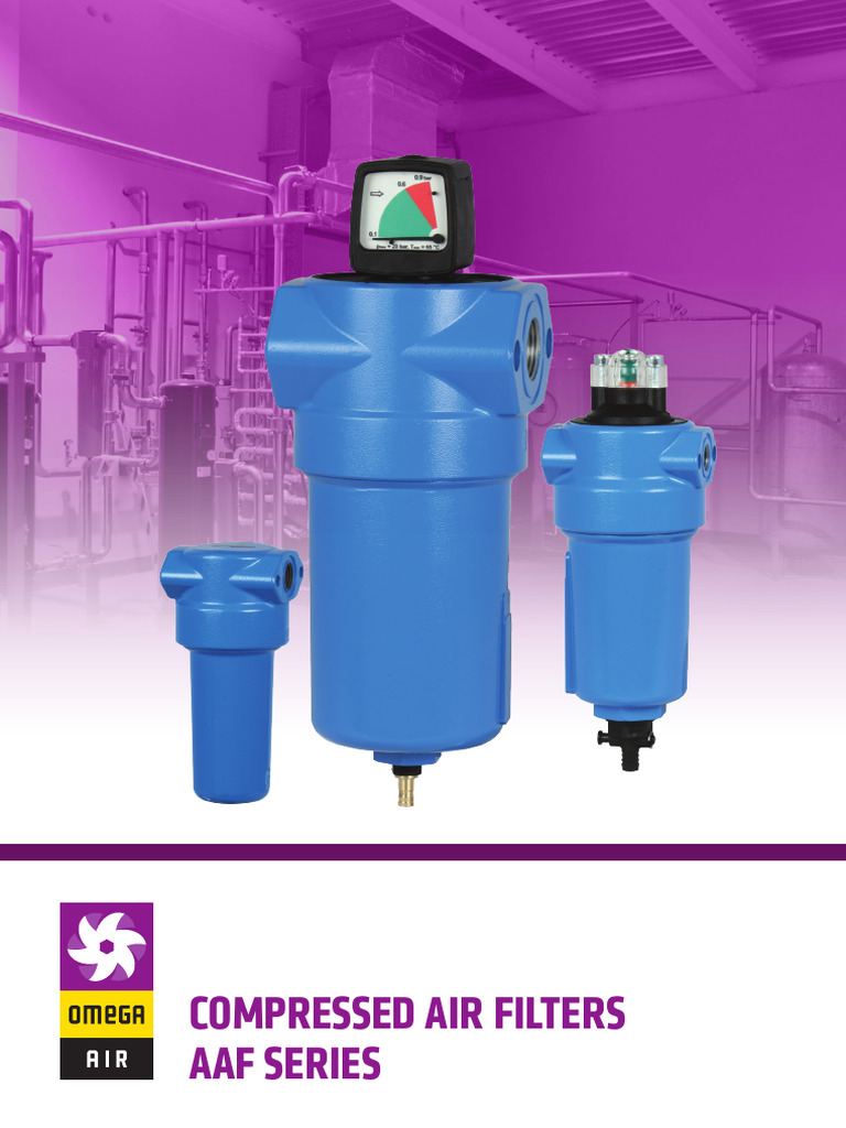 AAF Series Compressed Air Filters Overview | PDF