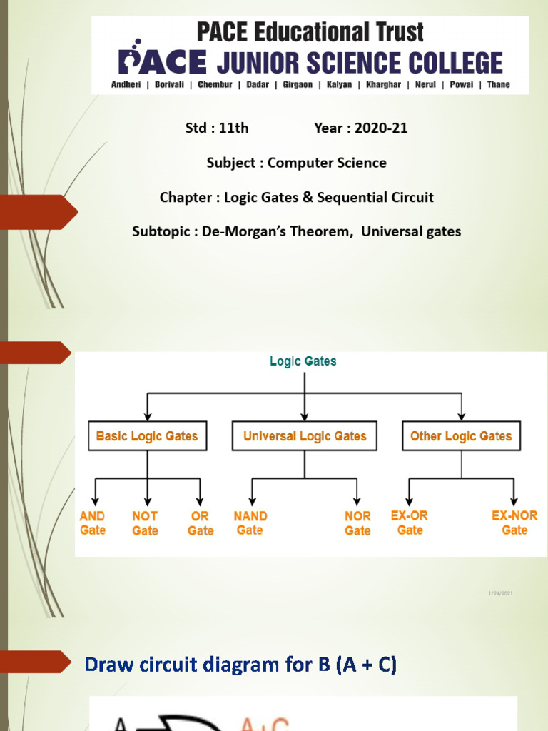 Logic Gates and Sequential Circuit - Lecture 2 | PDF