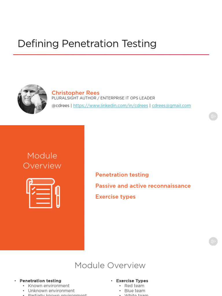 Penetration Testing Overview and Techniques | PDF | Penetration Test ...