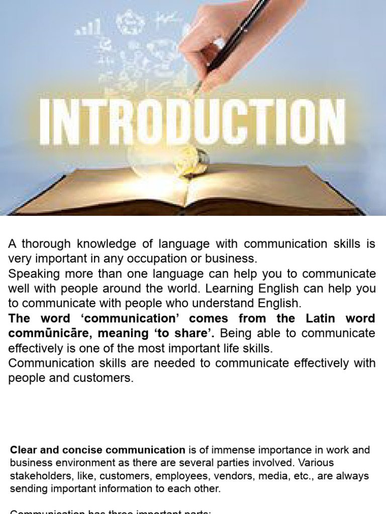 Importance of Effective Communication Skills | PDF | Communication ...