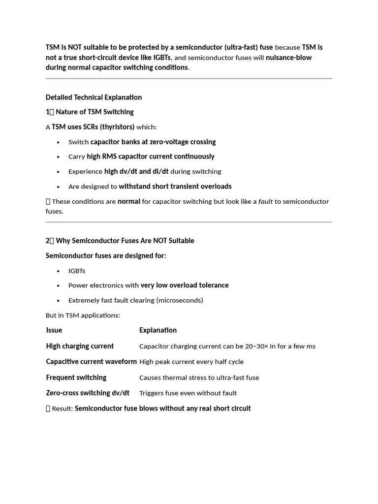 TSM is NOT Suitable to Be Protected by a Semiconductor | PDF