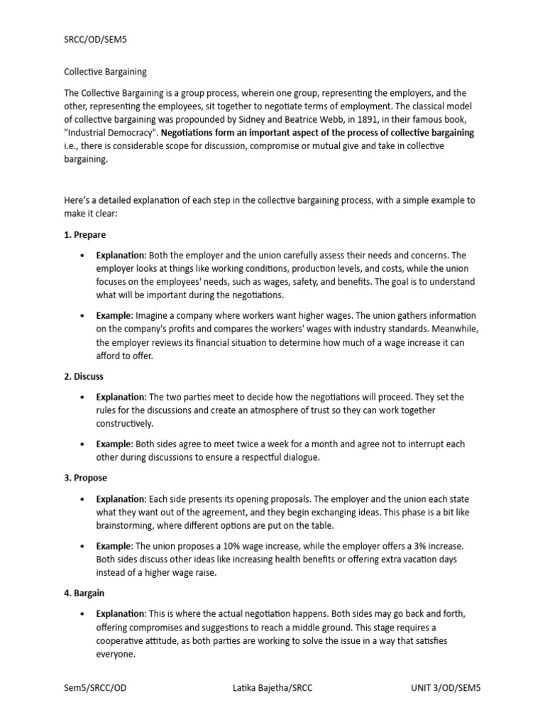 Collective Bargaining Main | PDF | Collective Bargaining | Negotiation