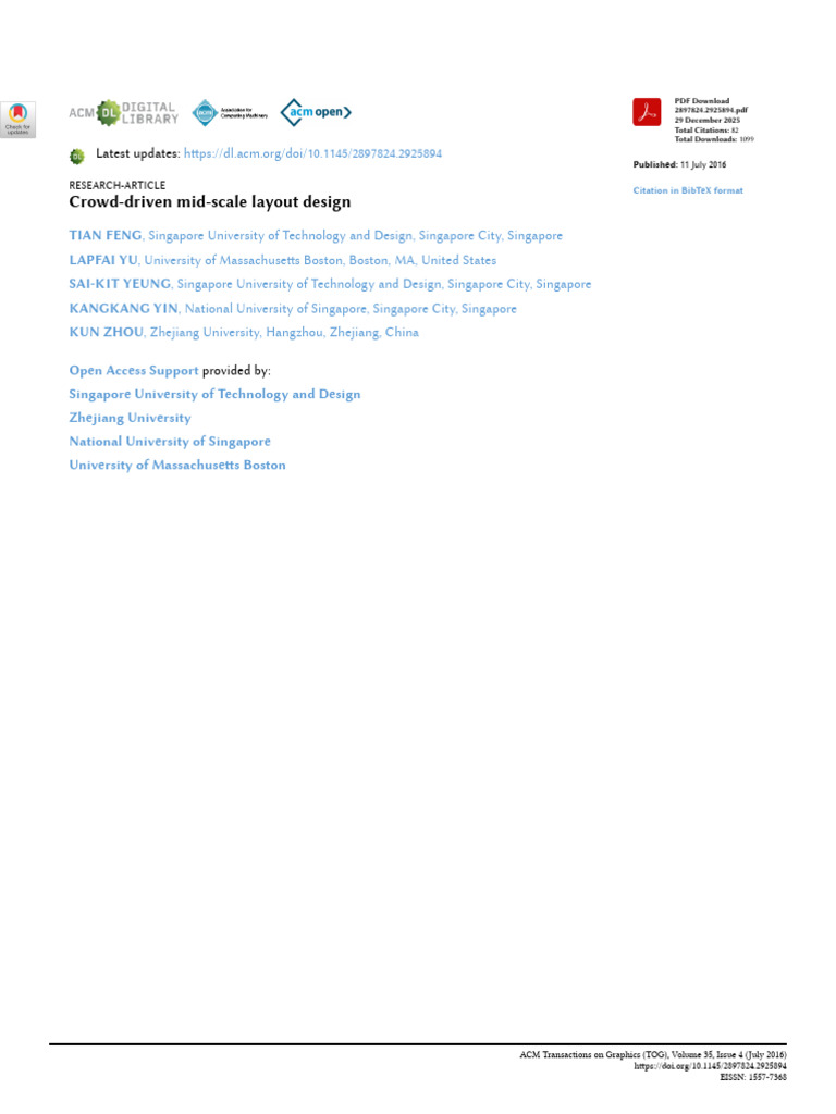 Crowd-Driven Layout Design Optimization | PDF | Agent Based Model ...